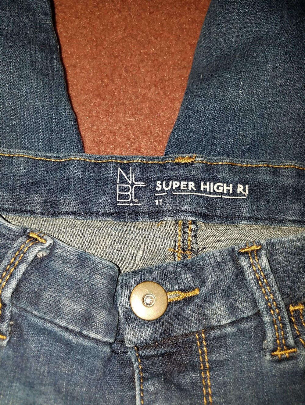"Faux" Distressed Skinny Jeans - Picture 3 of 5